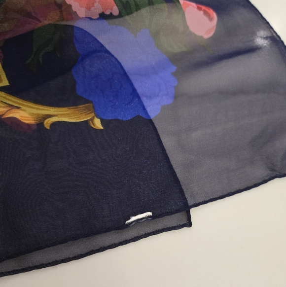 Nina Ricci Navy Scarf - Picture 3 of 6